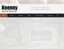 Tablet Screenshot of keeneysandandstone.com